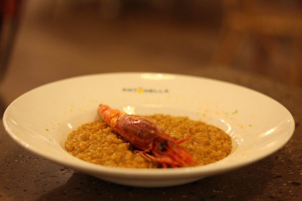 risotto de carabinero - Antonella - restaurantes menus navidad madrid