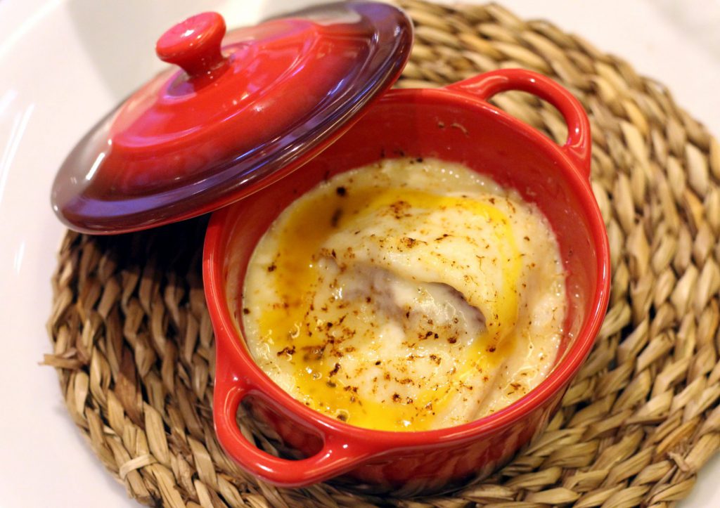 canelón de pato a la naranja con parmesano al fuego y demi glace de cítricos - El Quinto Sabor