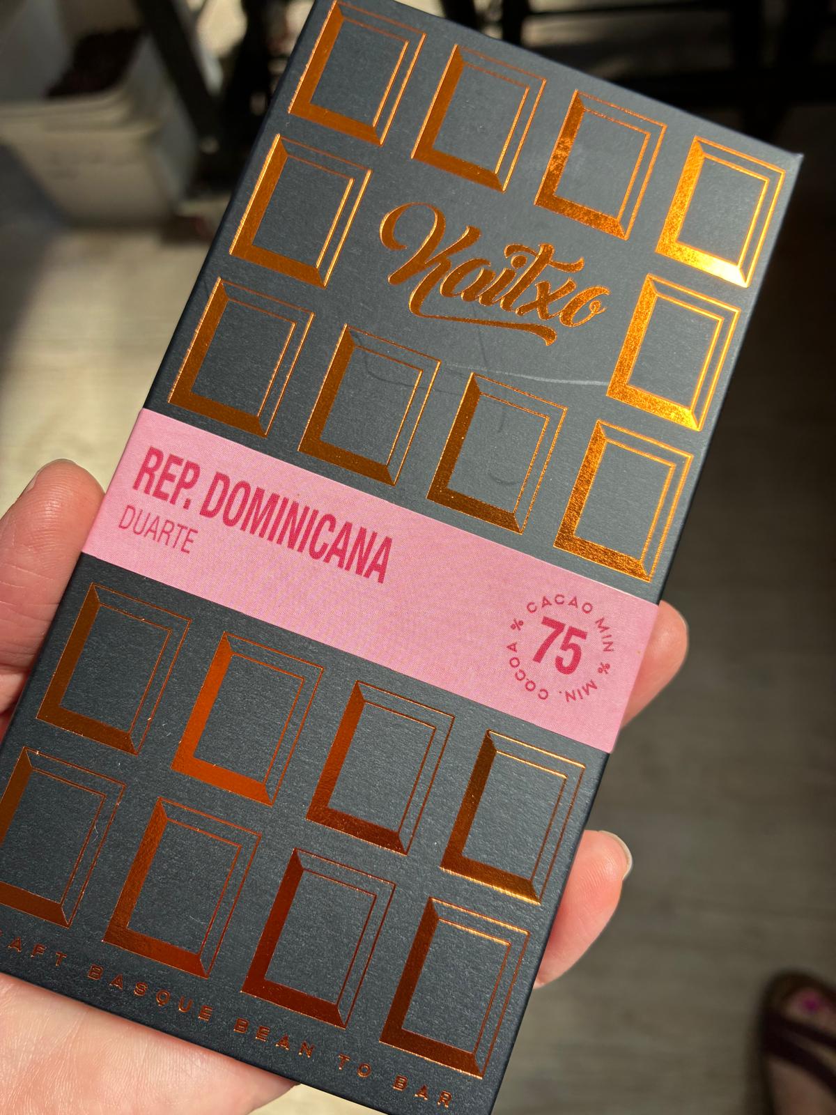 Tableta de chocolate Kaitxo República Dominicana Duarte 70% cacao de origen
