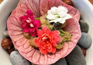 plato flores comestibles Pipilacha Madrid